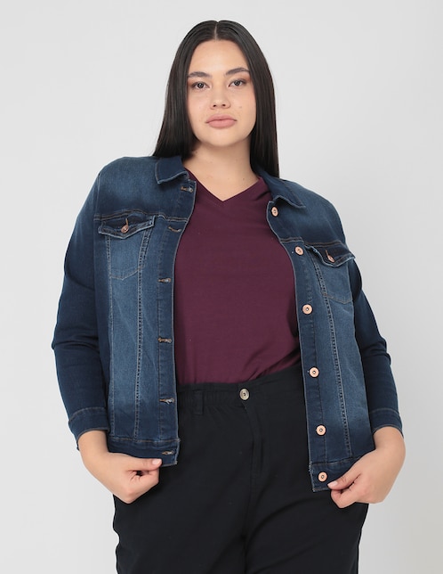 Chamarra de mezclilla para mujer