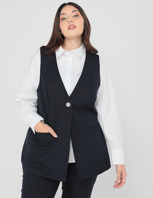 Chaleco Formal Chalecos Dama Vestir Chaleco Gris Chalecos De