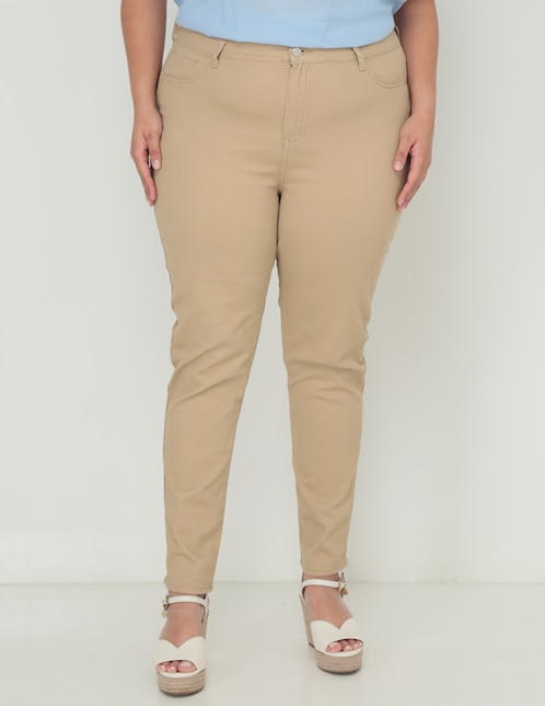 PANTALON WEEKEND PLUS, 44, KHAKI CLARO