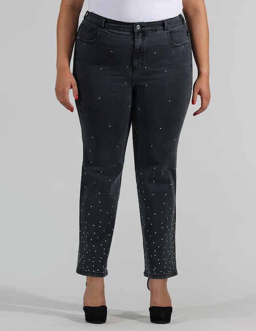 Jeans straight Oh Pomp para mujer