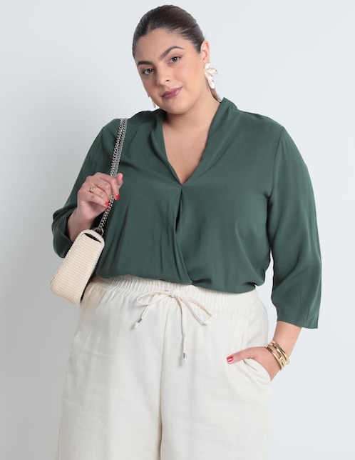 Blusa manga 3/4 para mujer 1