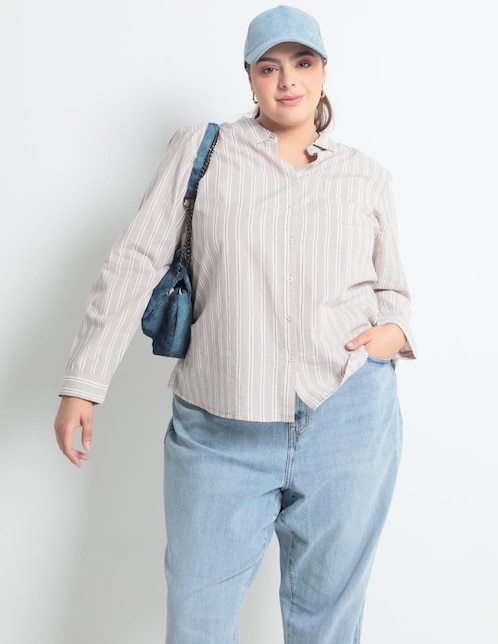 Blusa manga larga para mujer