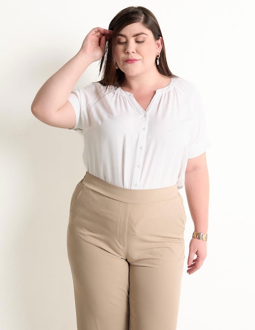 Blusa manga corta para mujer 1