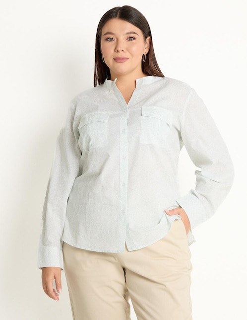 Blusa manga larga para mujer