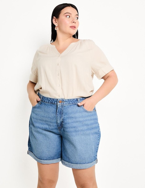 BERMUDA WEEKEN, 40, ÍNDIGO DENIM MEDIO