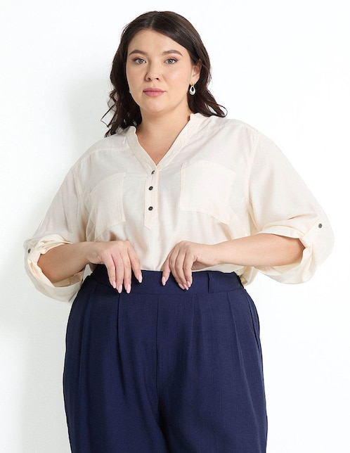 Blusa manga 3/4 para mujer 1
