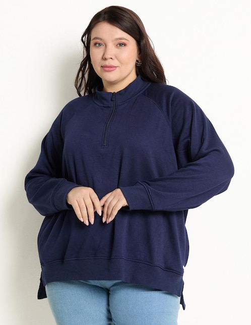 SUDADERA WKMX250002-0, 40, AZUL MARINO