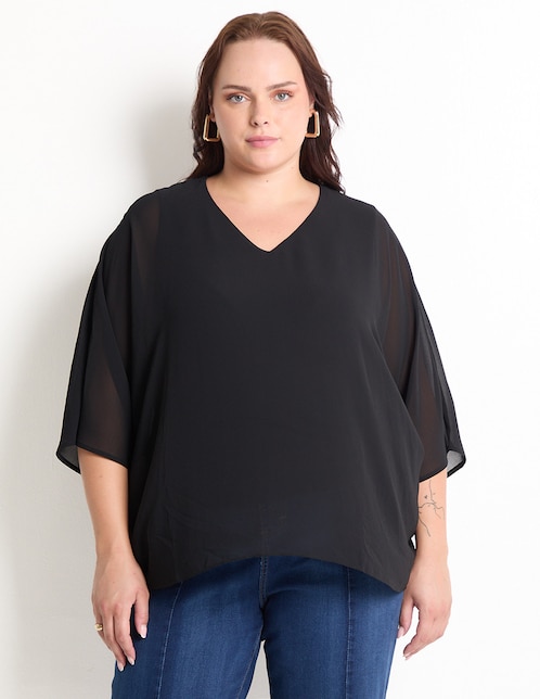 Blusa manga 3/4 para mujer 1