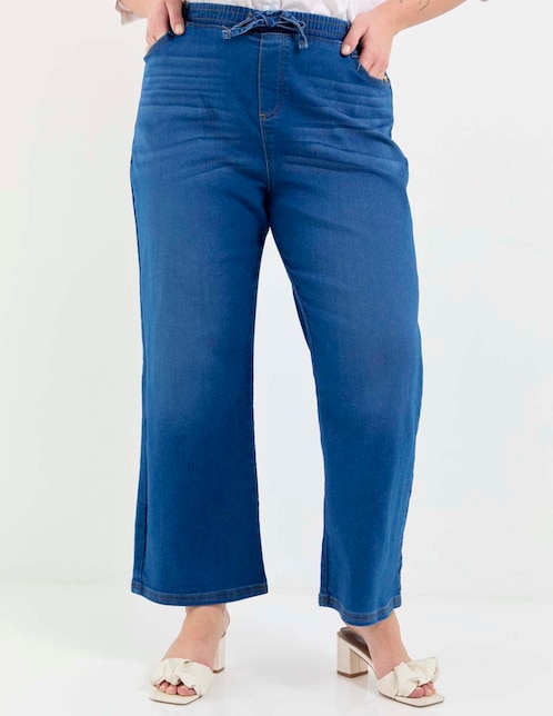 Jeans relaxed amplio para mujer