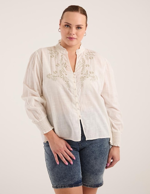 Blusa manga larga para mujer 1