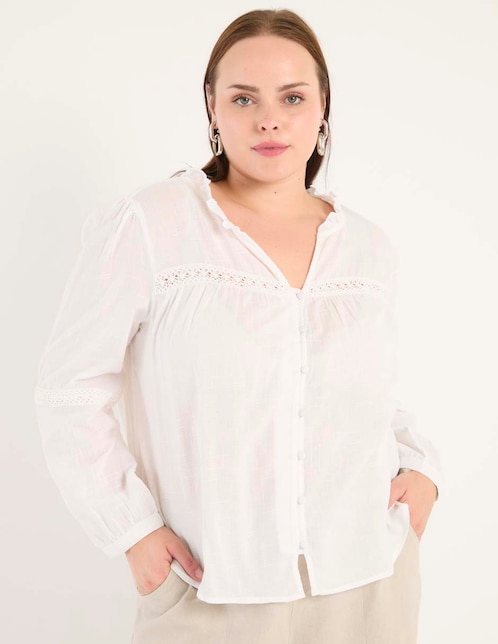 Blusa manga larga para mujer 1