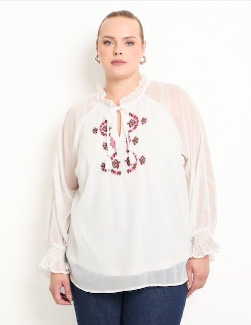 Blusa manga larga para mujer 1