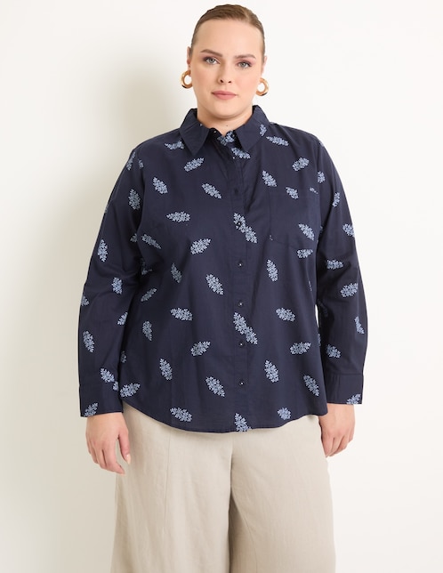 BLUSA WKMX25003-P07 W, 38, NAVY BLAZER