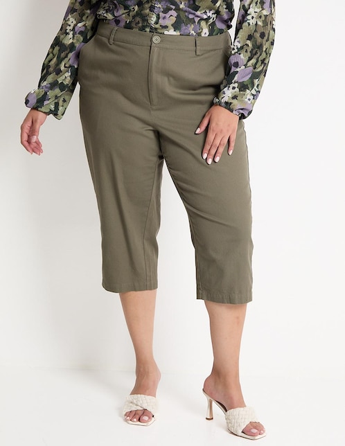 Pantalón capri straight para mujer 1