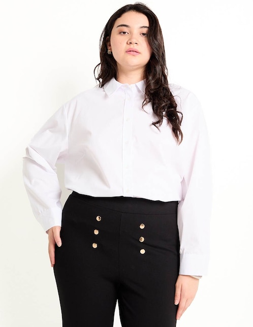 Blusa manga larga para mujer