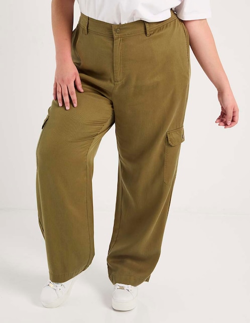 Pantalón cargo amplio para mujer 1