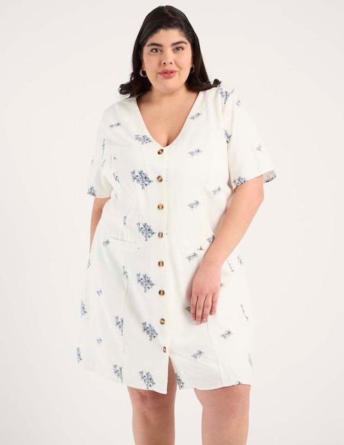Vestido arriba de la rodilla casual para mujer 1
