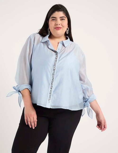 Blusa manga 3/4 para mujer 1