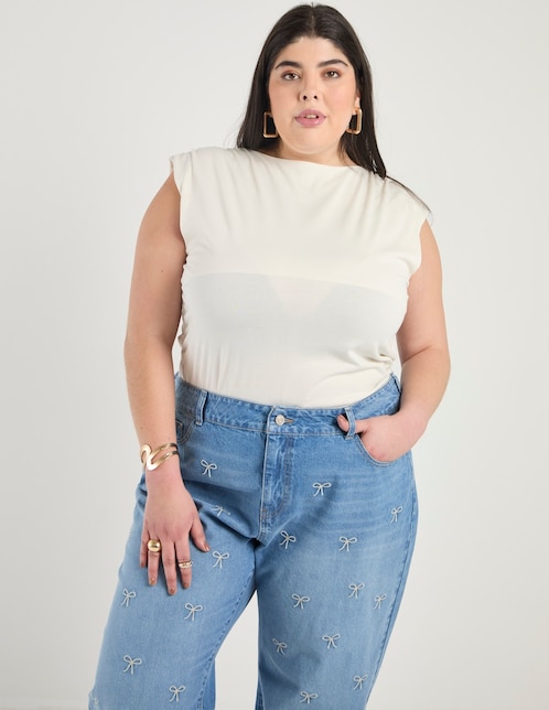 BLUSA COMX26119-03, 44, WHISPER WHITE