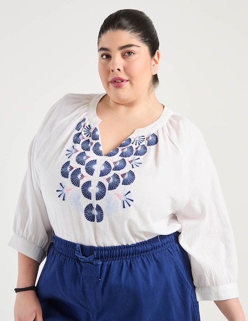 Blusa Weekend Plus manga 3/4 para mujer 1