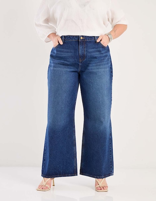 Jeans amplio para mujer 1