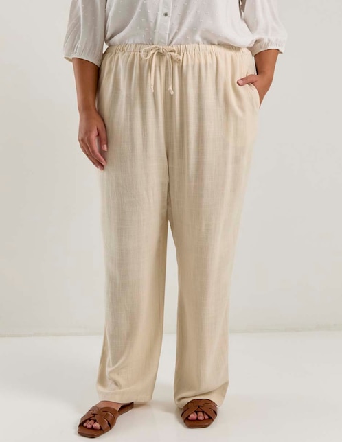 Pantalón relaxed amplio para mujer 1