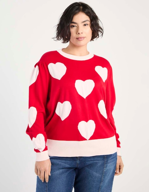 Suéter cuello redondo para mujer 1