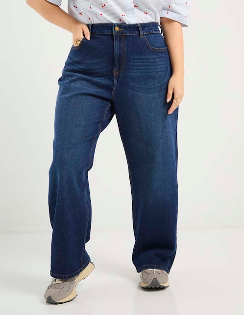 Jeans wide leg Weekend Plus para mujer