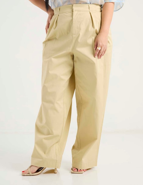 Pantalón relaxed amplio para mujer 1