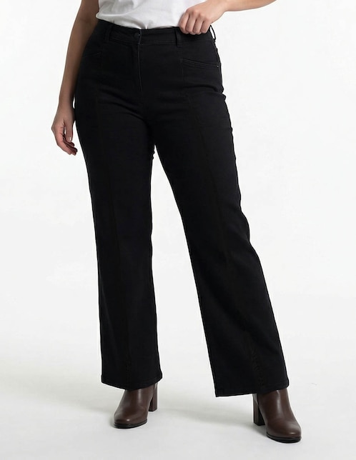Jeans straight cintura baja para mujer 1