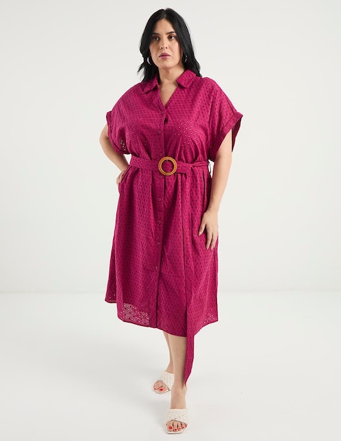 Vestido midi casual Weekend Plus para mujer