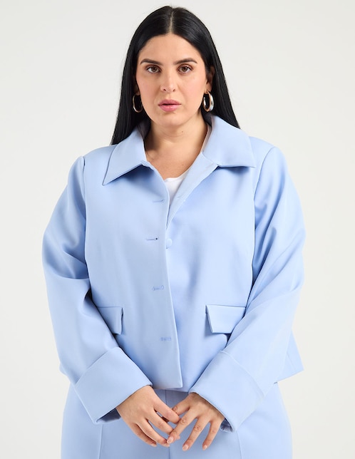 Saco casual Contempo Plus para mujer