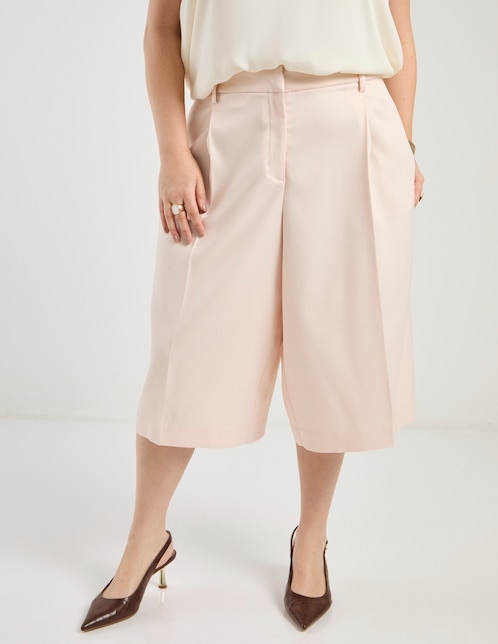 Pantalón coulotte wide leg para mujer 1