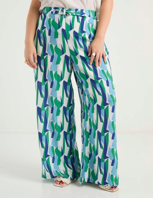 Pantalón relaxed amplio para mujer 1