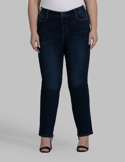 Jeans straight Oh Pomp para mujer