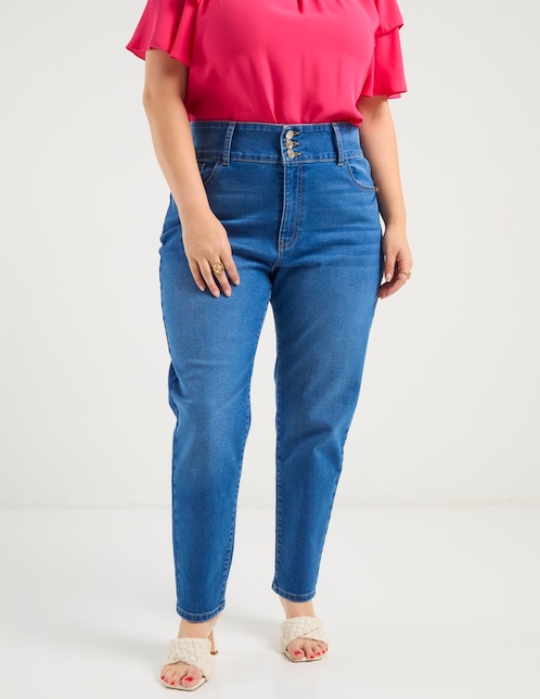 Jeans straight para mujer 1