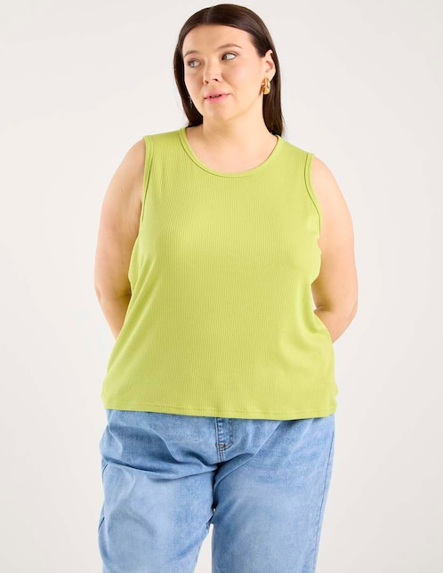 Top cuello redondo tirante ancho 1