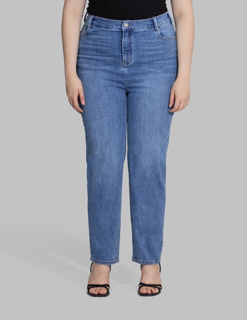 Jeans straight para mujer 1