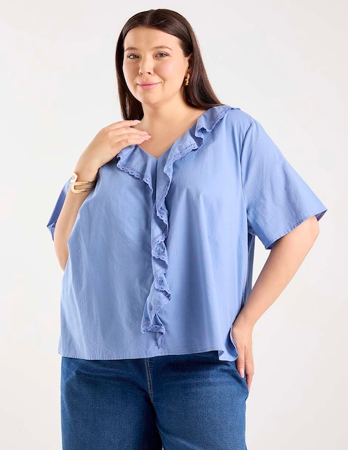 BLUSA WKMX261006-0, 38, AZUL CAMPESTRE