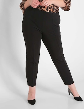 Pantalón La Mode Plus straight para mujer