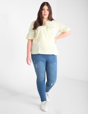 Blusa Weekend Plus manga corta para mujer