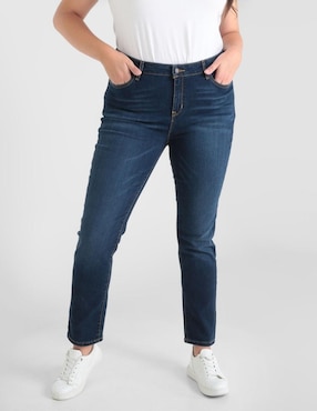 Jeans Slim Weekend Plus Corte Cintura Alta Para Mujer