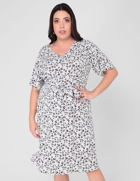 Vestido midi casual La Mode Plus para mujer