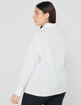 Blusa Contempo Plus manga larga para mujer