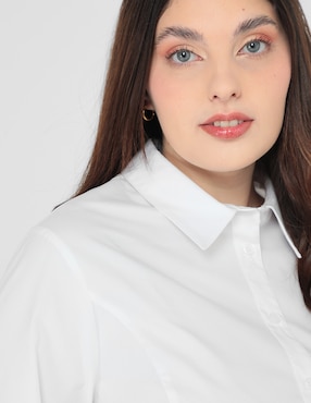Blusa Contempo Plus manga larga para mujer