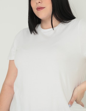 Playera manga corta Weekend Plus cuello redondo para mujer