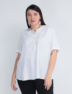 Blusa Weekend Plus Manga Corta Para Mujer