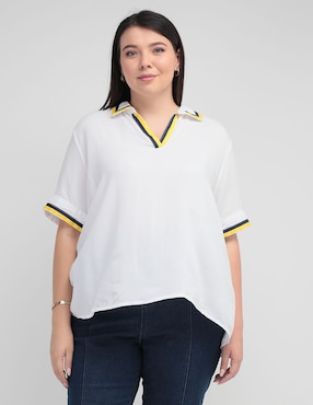 Blusa Weekend Plus Manga Corta Para Mujer