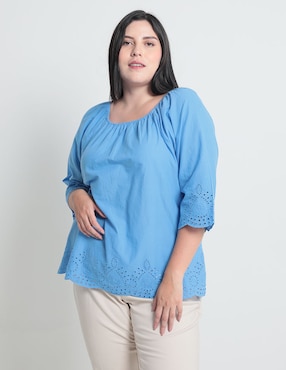 Blusa Weekend Plus Manga 3/4 Para Mujer