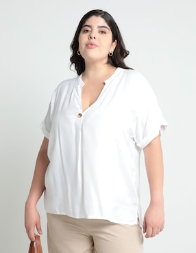 Blusa Weekend Plus Manga Corta Para Mujer